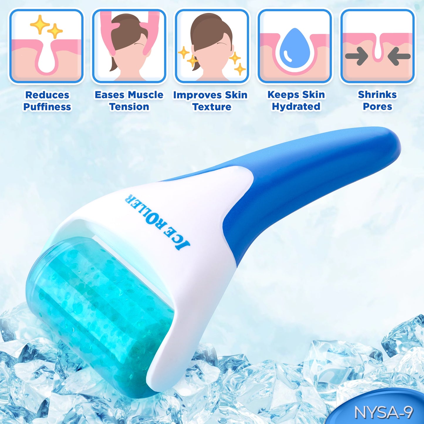 Zentora Glow Roller™ – Cooling Ice Therapy for Face & Eyes