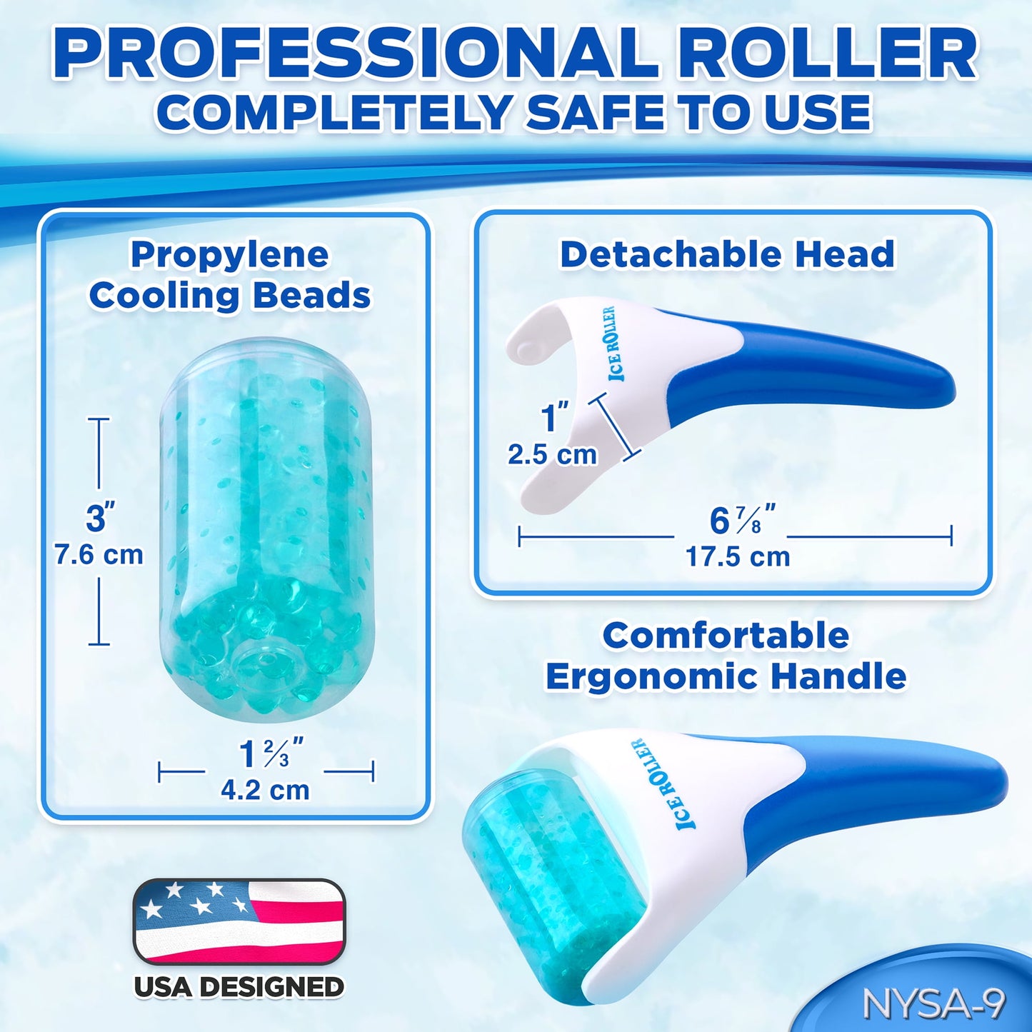 Zentora Glow Roller™ – Cooling Ice Therapy for Face & Eyes
