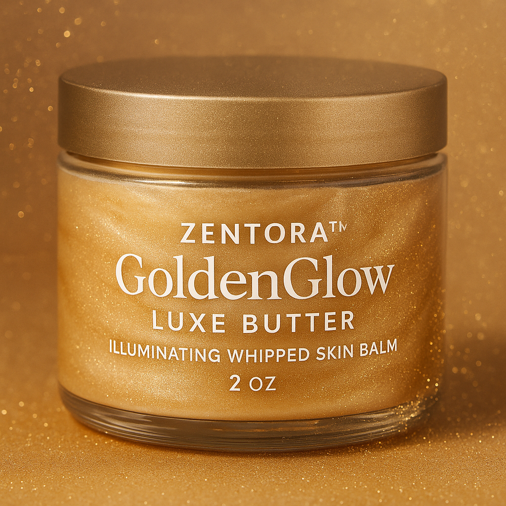 Zentora™ GoldenGlow Luxe Butter – Illuminating Whipped Skin Balm (2 oz)
