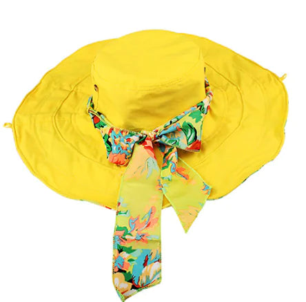 Zentora BloomHat™ – Floral Wide-Brim Cotton Sun Hat