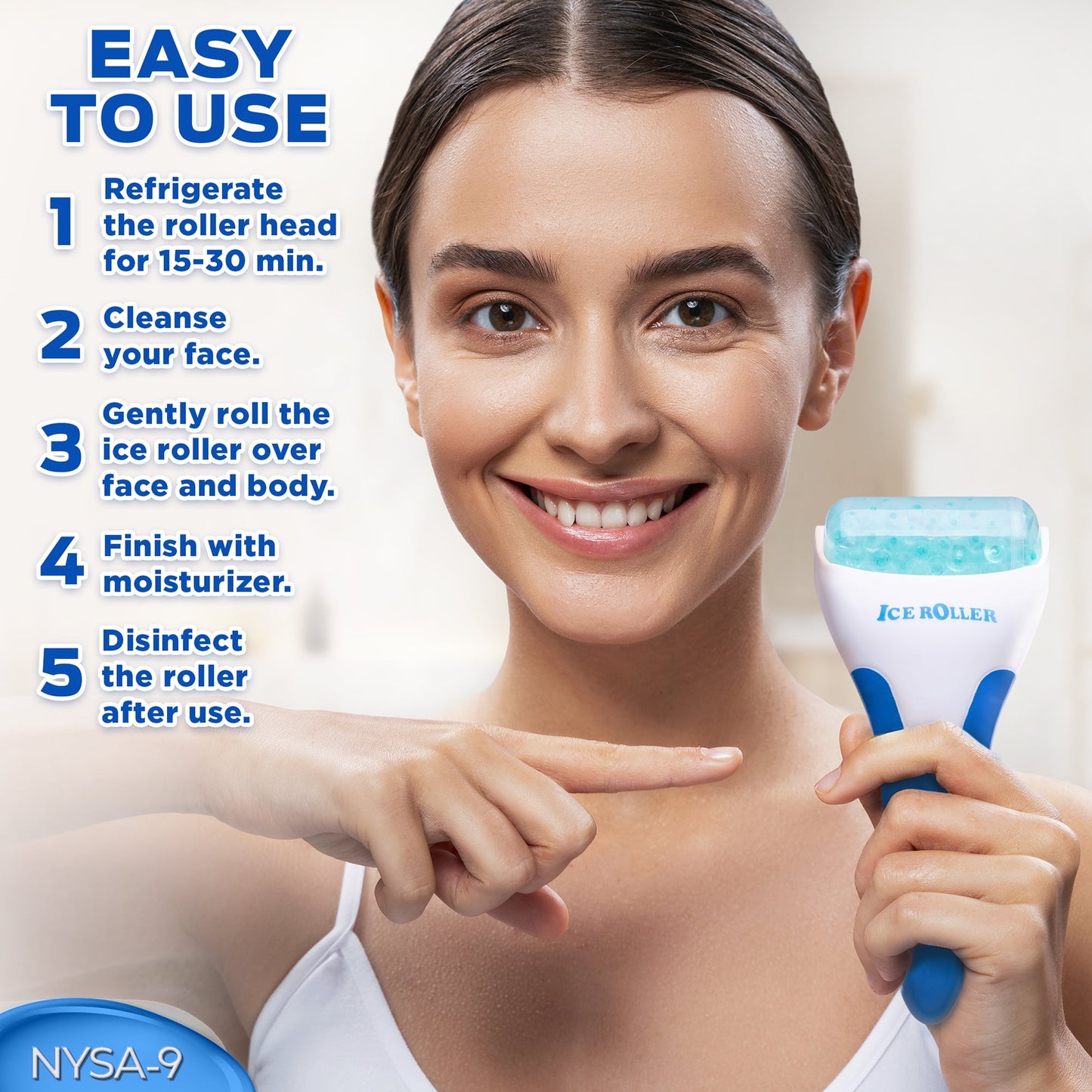 Zentora Glow Roller™ – Cooling Ice Therapy for Face & Eyes