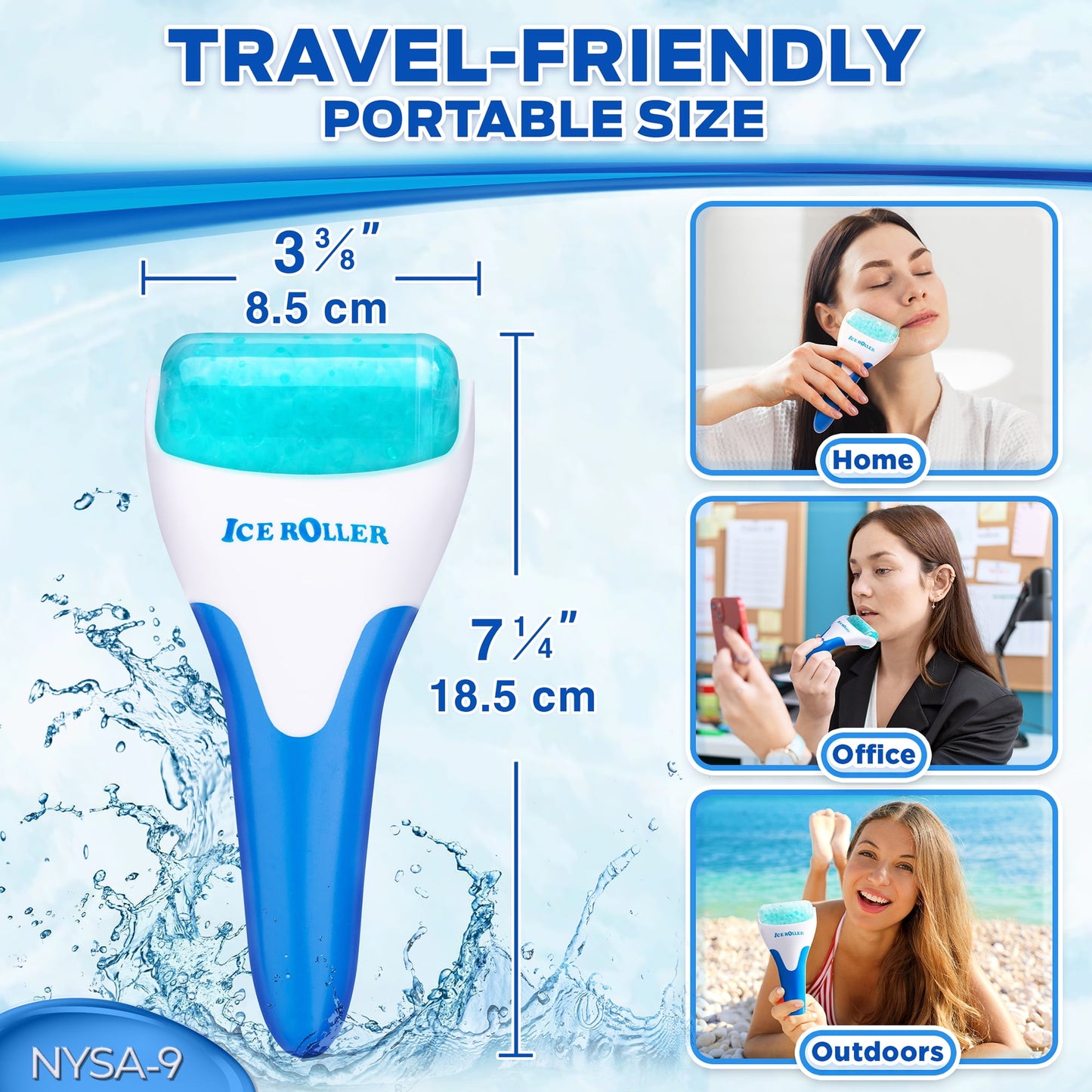 Zentora Glow Roller™ – Cooling Ice Therapy for Face & Eyes