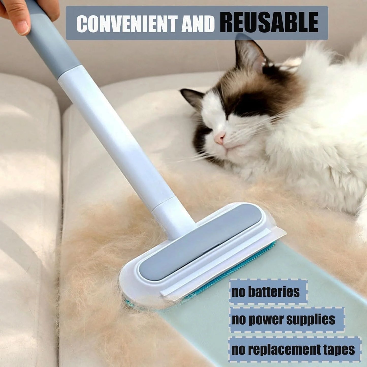FurSwipe™ – Reusable Pet Hair Roller
