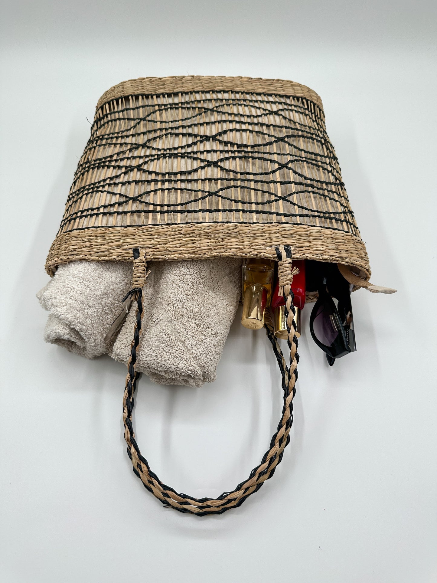 Zentora "SunLoom" Woven Summer Tote β Handwoven Boho Elegance