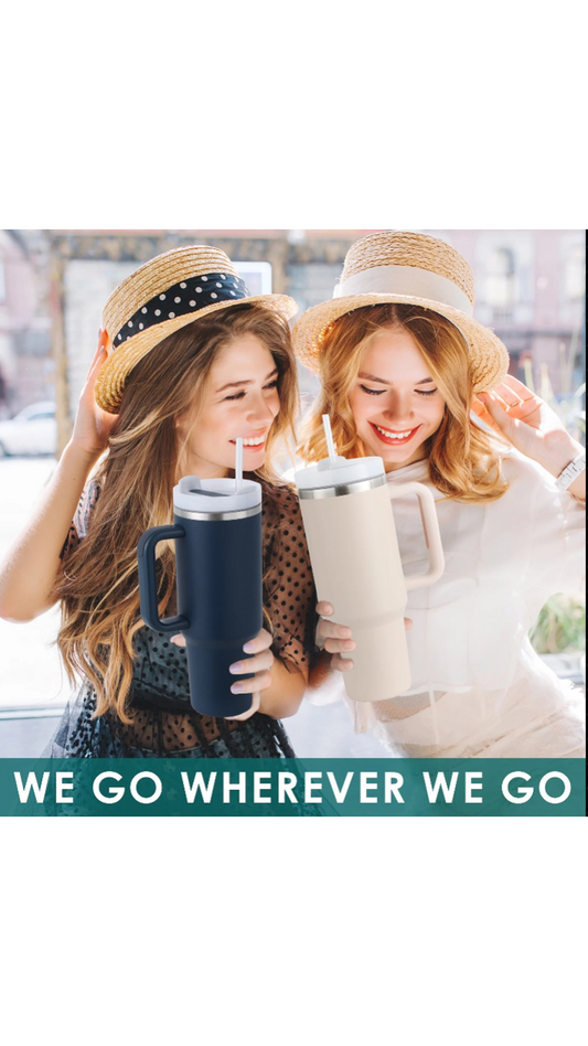 🔥 Zentora™ Frost‑Lock 40 oz Quencher Tumbler
