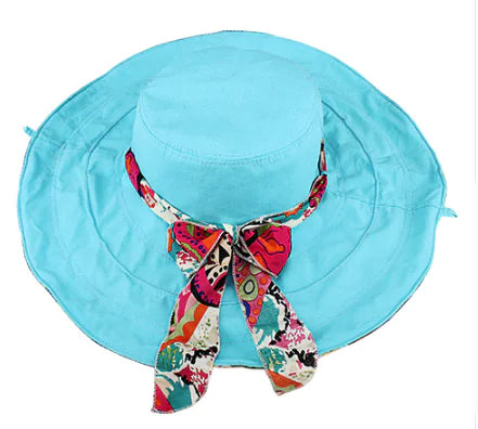 Zentora BloomHat™ – Floral Wide-Brim Cotton Sun Hat