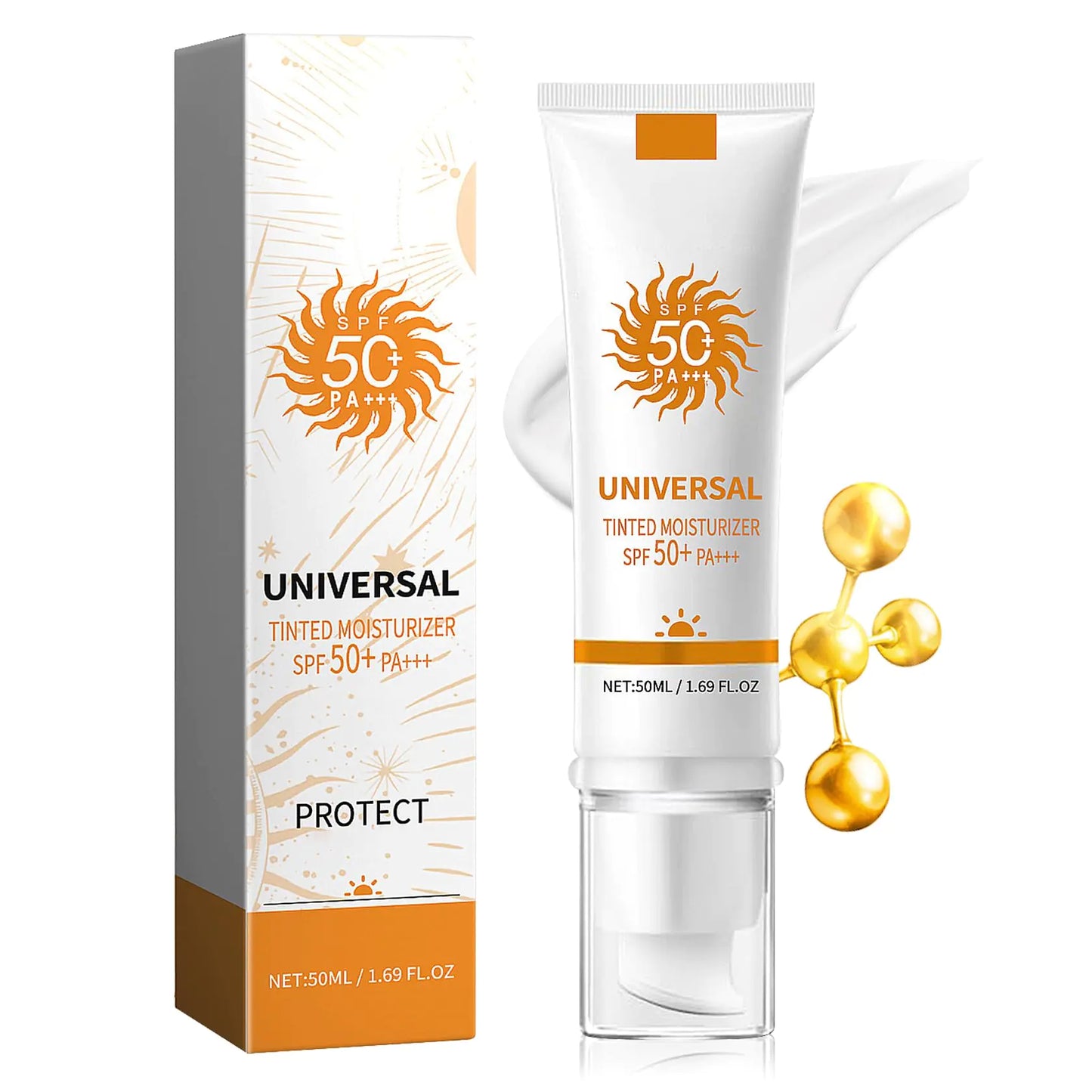 Zentora GlowGuard™ – Tinted SPF 50+ Face Sunscreen Cream
