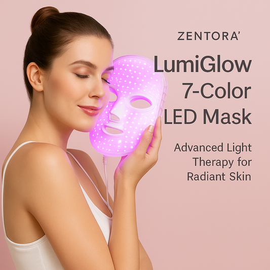 🌈 Zentora™ LumiGlow – 7-Color LED Facial Mask