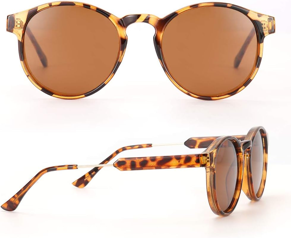Polarized Sunglasses for Women Retro round Womens Sunglasses Vintage Shades