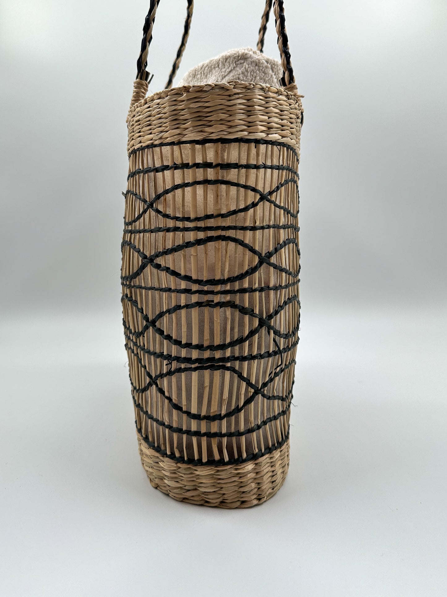 Zentora "SunLoom" Woven Summer Tote – Handwoven Boho Elegance