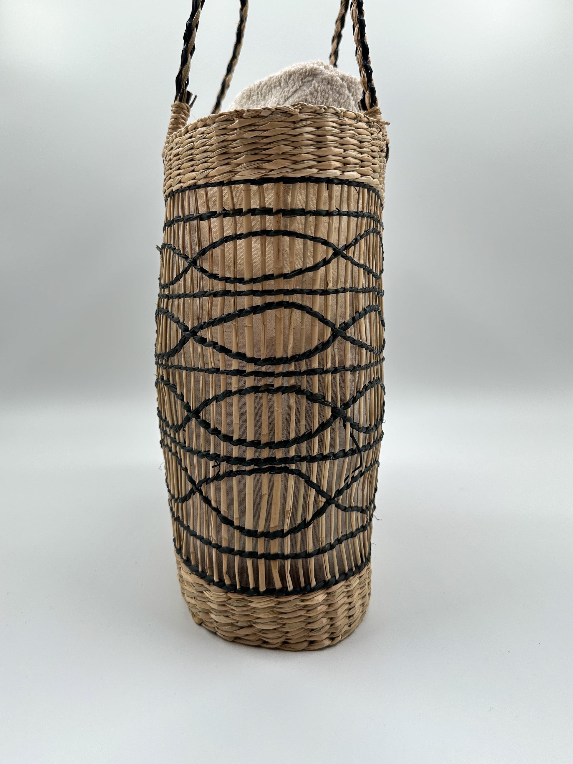 Zentora "SunLoom" Woven Summer Tote – Handwoven Boho Elegance